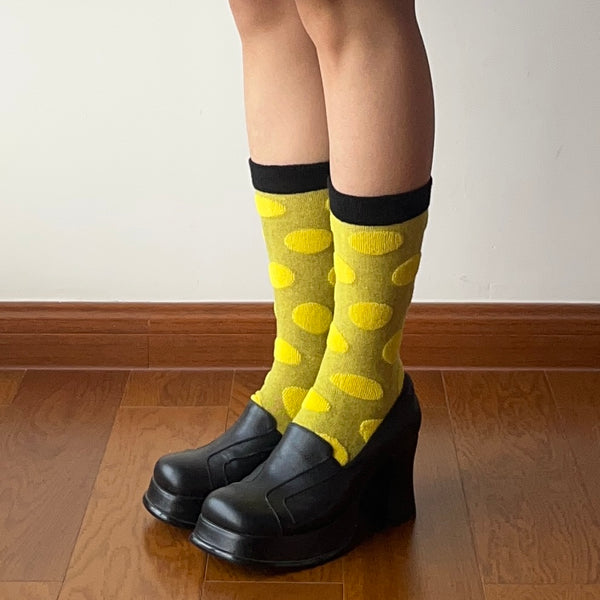 Yellow Crew Socks