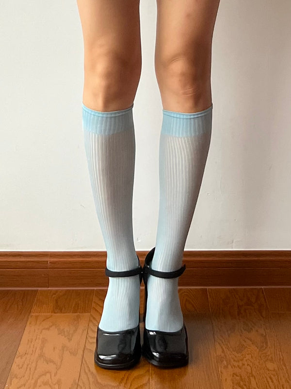 Dusty Blue 150N Knee High Socks