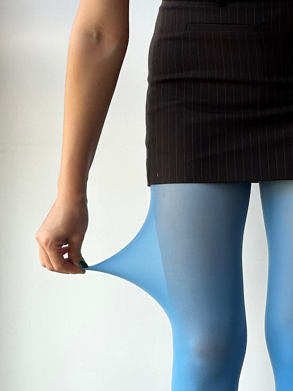Blue Velvet Tights