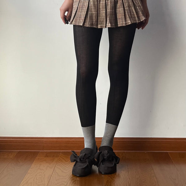 Black Stitch Tights