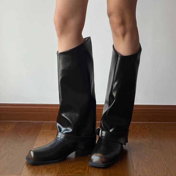 Black Slouchy Boots