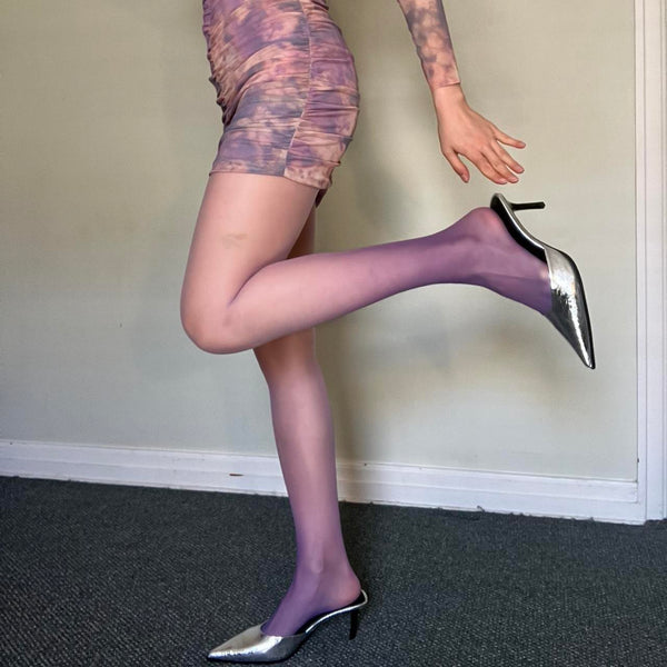 Purple Gradient Sheer Tights